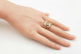 14k Yellow Gold Sculptural Horse Ring 9.8 Grams Size 8 Fw0726iordu