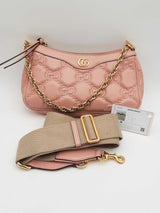 Gucci Gg Matelasse Pink Leather Shoulder Bag Eb1025ixzsa