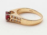 Ruby 14k Yellow Gold 3.8g Ring Size 7 Do1125oxzde