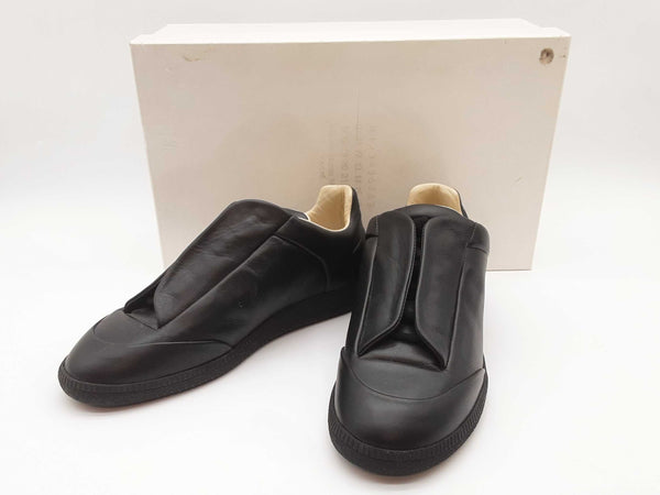 Maison Margiela Future Low Black Leather Shoes Size Eu 39 Do0525loxde