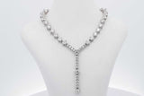 14k White Gold Diamond Necklace 29 Grams 15 Inch Eb0626orxzsa