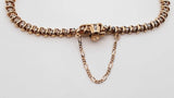 0.58 Cttw Diamond & 10k Yellow Gold Tennis Bracelet 10 Grams 7 Inch Fw1124cxzdu