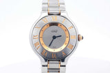 Cartier Must 21 Two Tone Quartz 28mm Stainless Steel Watch Eb1225rxzdu