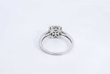 Approx. 0.55ctw Diamond Ring In 10k White Gold 2.8 Grams Size 9 Eb0724llrsa