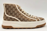 Gucci Tennis 1977 Gg Monogram Canvas High Tops Sneakers Size 13 Eb0924oxzsa