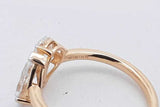 1.62cttw Lab Grown Pear Shaped Diamond Ring 14k Yellow Gold 2.7g Sz 7 Eb826crxsa