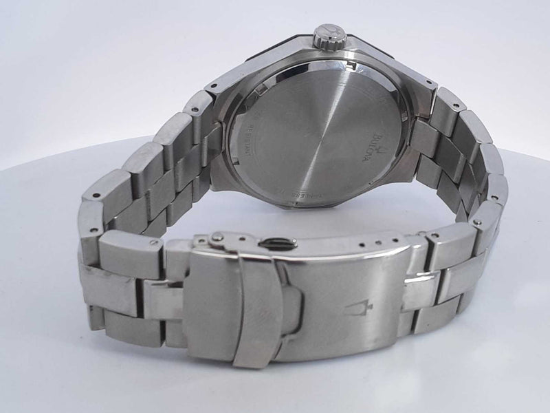 Bulova Marine Star Diamond Dial Stainless Steel Watch Aa0825lrzsa