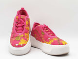 Versace Jeans Couture Fondo Ravewing Sneakers In Fuchsia Barocco Canvas Size 7 Fw0726crdu