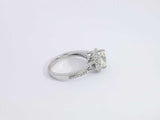 1 Cttw Diamond 14k White Gold Ring 2.8 Grams Size 4 Aa0525lerzsa