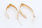 14k Yellow Gold Hoop Earrings 3.8 Grams Eb0526lcxde