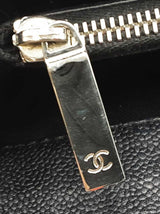 Chanel Grand Shopping Tote In Black Diamond-quilted Caviar Leather Fw1225lrzxdu