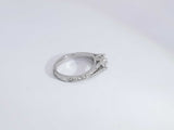 .70 Cttw Diamond 14k White Gold Ring 2.5 Grams Size 4.5 Aa1025czxsa