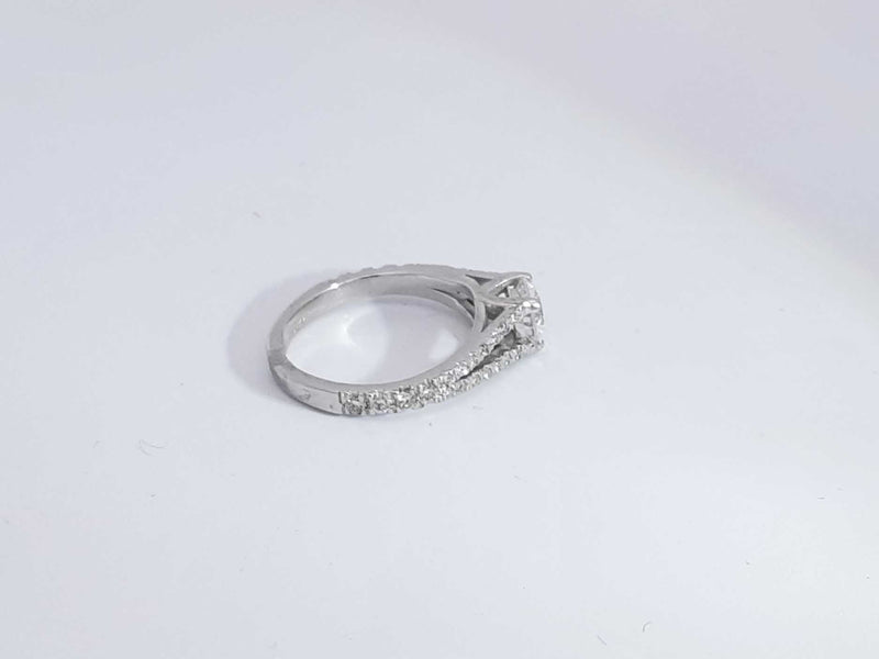 .70 Cttw Diamond 14k White Gold Ring 2.5 Grams Size 4.5 Aa1025czxsa