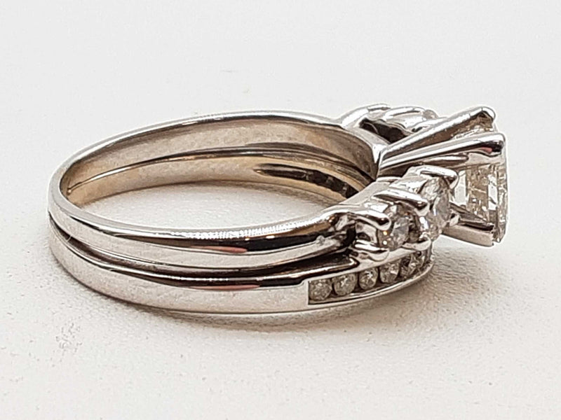1.65 Cttw Diamonds 10k White Gold 5.2g Ring Size 5.25 Do0124llxzde