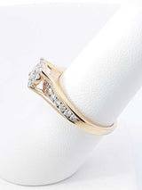 0.55 Cttw Diamond & 14k Yellow Gold Engagement Ring 4.3 Grams Size 7 Fw0226owrdu