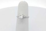 0.54cttw Diamond Ring In 18k White Gold 2.4 Grams Size 4.25 Eb1026orxsa