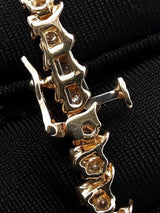 1.96 Cttw Diamond S-link Tennis Bracelet In 14k Gold 9.8g 7 Inch Fw0426rrzdu