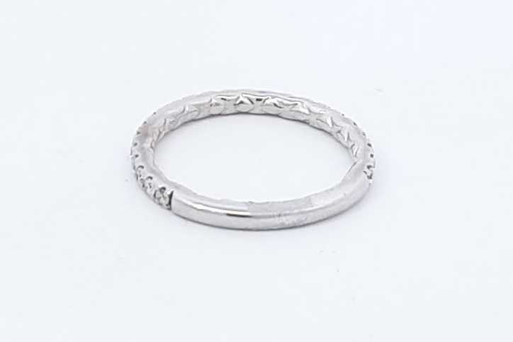 0.24ctw Diamond Ring In 14k White Gold 2.3 Grams Size 5.5 Eb0925lordu