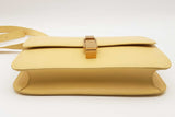 Yves Saint Laurent Yellow Calfskin Carre Shoulder Bag Eb1225wrxsa