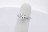 1.0ctw Lab Grown Diamond Ring In 18k White Gold 3.8 Grams Size 4 Eb0826prxsa