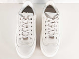 Jimmy Choo Ace White Point Embossed Nubuck Sneakers Size 40.5 Sd0726crde