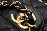 Chanel Double Flap Black Quilted Caviar Shoulder Bag Eb0726orxzsa