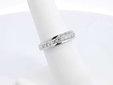 0.42 Cttw Diamond & 95% Platinum Wedding Band 7.4 Grams Size 6.25 Fw0326orrdu