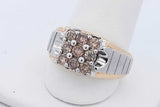 0.63cttw Diamond Ring In 10k Two Tone Gold 5.9 Grams Size 10 Eb0926wxzde