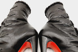 Christian Louboutin Oulanbator 160 Boots In Black Leather Size 37.5 Fw0226oxzdu