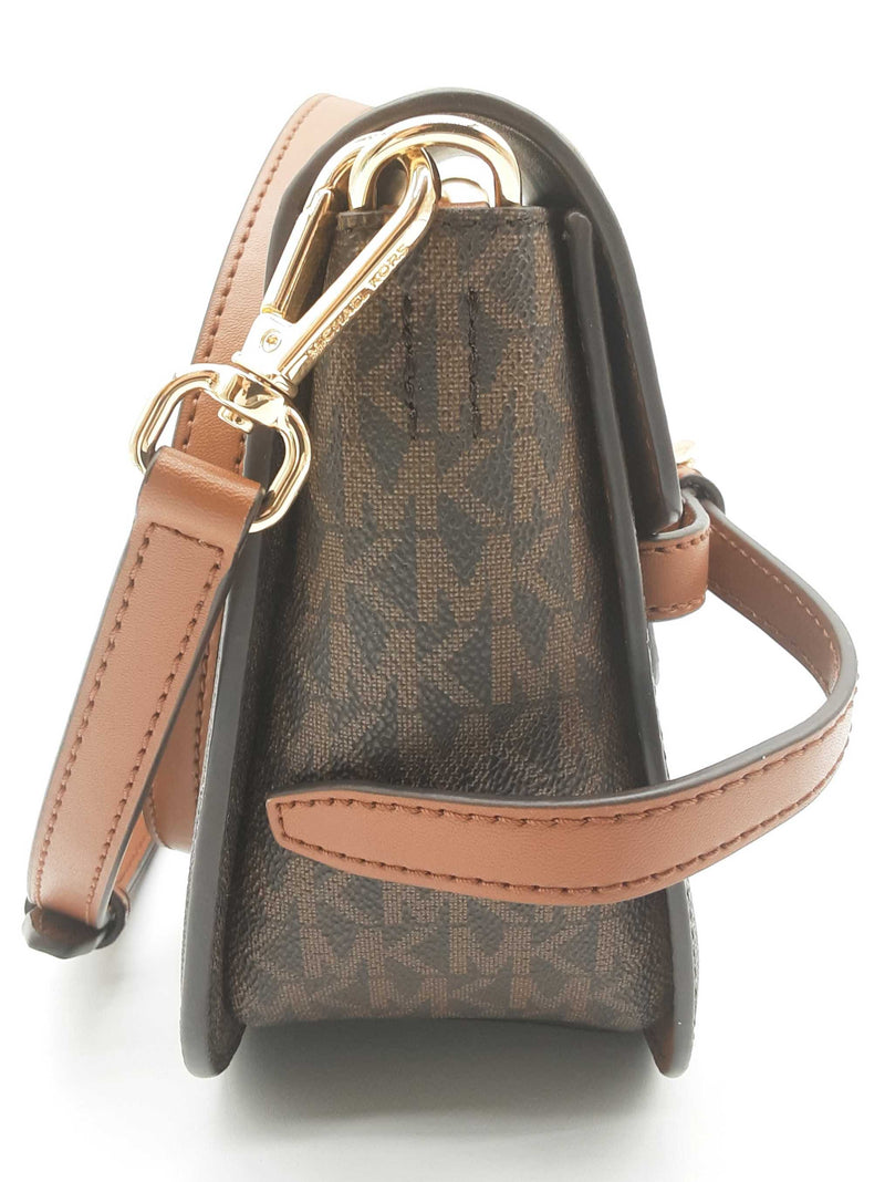 Michael Kors Emilia Brown Signature Crossbody Bag Do0425wrde