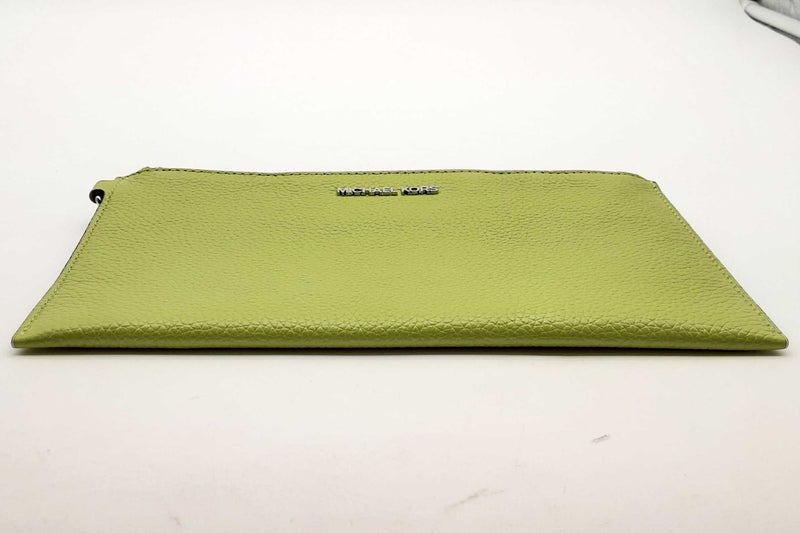 Michael Kors Lime Green Adele Wristlet Silver Hardware Lh0924lrde