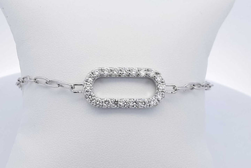 Approx. 1.26ctw Lab Grown Diamond Bracelet Sterling Silver 5.8g Eb1124loodu