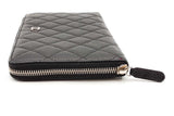 Chanel Quilted Caviar Zip Around Organizer Wallet Eb0926orxsa