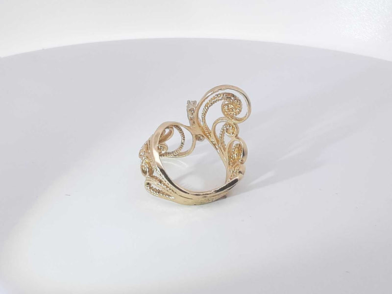 .08ctw Diamonds 14k Yellow Gold 5.4 Grams Ring Size 6 Sd0825lszsa
