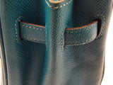 Hermes Birkin 25 Mykonos Blue Epsom Palladium Handbag Do0925lsxzxde