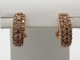 0.60 Cttw 10k Yellow Gold 4.7g Clasp Hoop Earrings Do0425oxzde