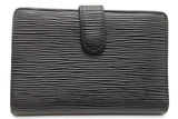 Louis Vuitton Black Epi Leather Viennois Wallet With Coin Pouch Eb0126lrxde