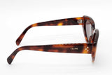 Celine Bold 3 Dots Sunglasses In Tortoise Cl40286i Eb0726wxde