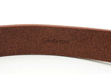 Saint Laurent Brown Leather Belt With Gold Tone Buckle Size 80 Eb0126oxzsa