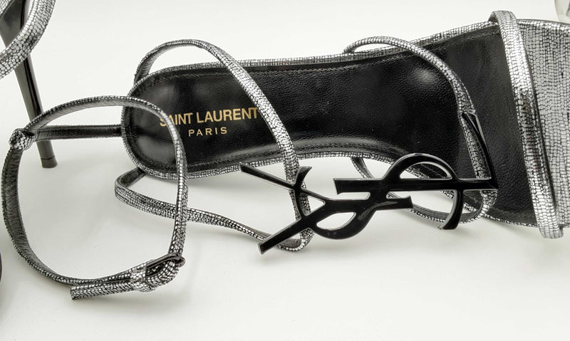 Yves Saint Laurent Ysl Metallic Cassandra High Heels Size 42 Eblrxsa144010032645