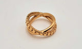 Sterling Silver Gold Plated Ring Size 6.25, 5.76g Hsprsa