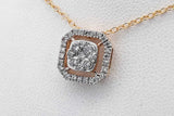 10k Yellow Gold Diamond Pendant Necklace 1.9 Grams 18 Inch Eb0626lxzdu