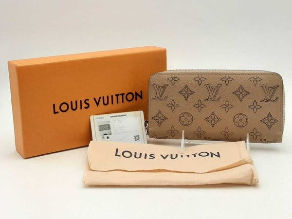 Louis Vuitton Monogram Mahina Bloom Rose Beige Wallet Aa0625oxzsa