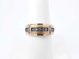 0.27 Cttw Diamond Wedding Band In 10k Yellow Gold 5.5 Grams Size 7.5 Fw0526ocrdu