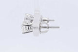 0.95cttw Diamond Stud Screwback Earrings In 14k White Gold 1.5 Grams Eb0326erxdu