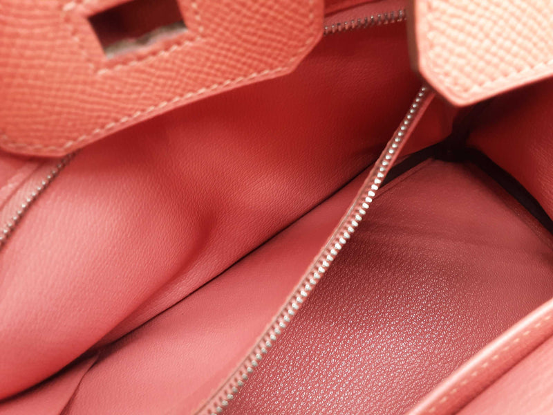 Hermes Birkin 25 Flamingo Pink Epsom Palladium Hardware Handbag Do0625lprxzde