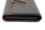 Louis Vuitton Black Leather Capucines Wallet Eb0326owxdu