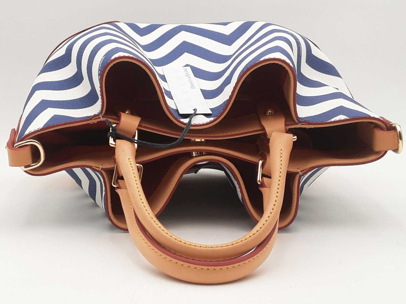 Dooney & Bourke Chevron Brenna Multi-color Handbag Aa1025oxsa