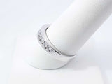 0.77 Cttw Diamond & 14k White Gold Channel-set Wedding Ring 3.9 Grams Size 8.75 Fw0726crxdu