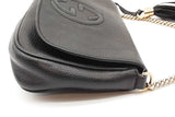 Gucci Soho Black Leather Chain Crossbody Bag Eb0826rxzde